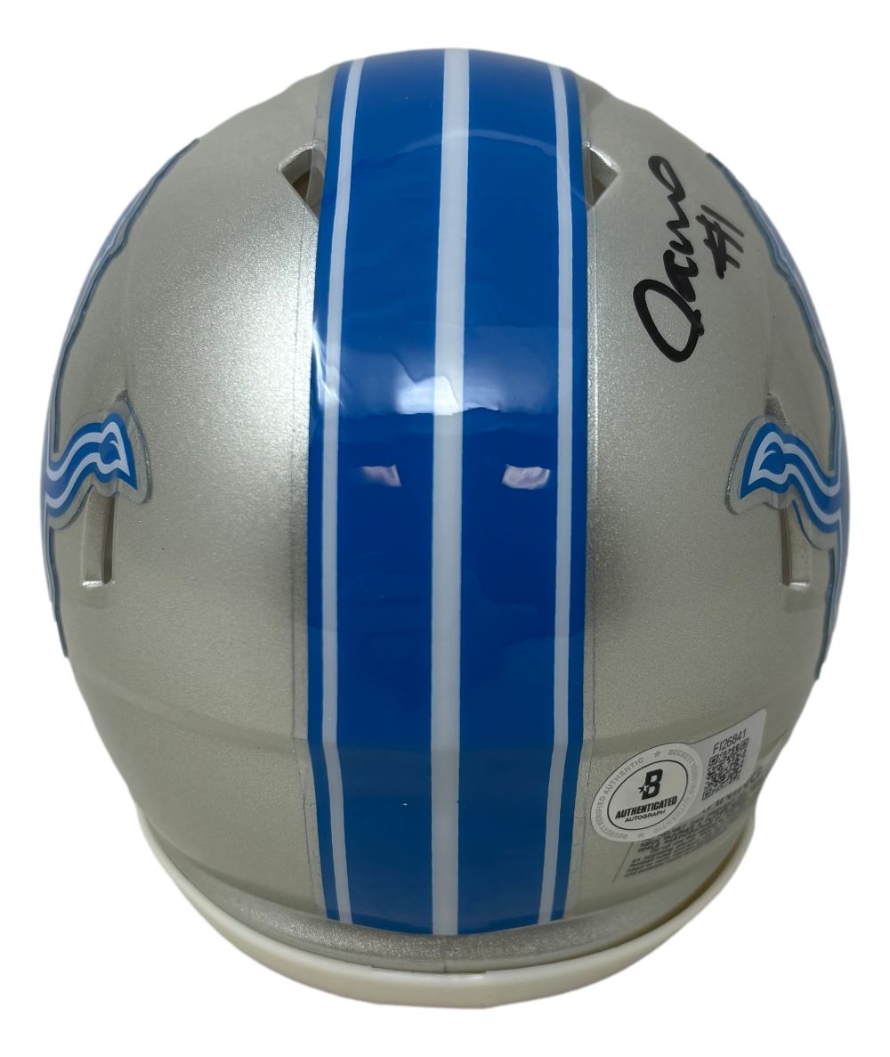 Jameson Williams Signed Detroit Lions Mini Speed Helmet BAS ITP