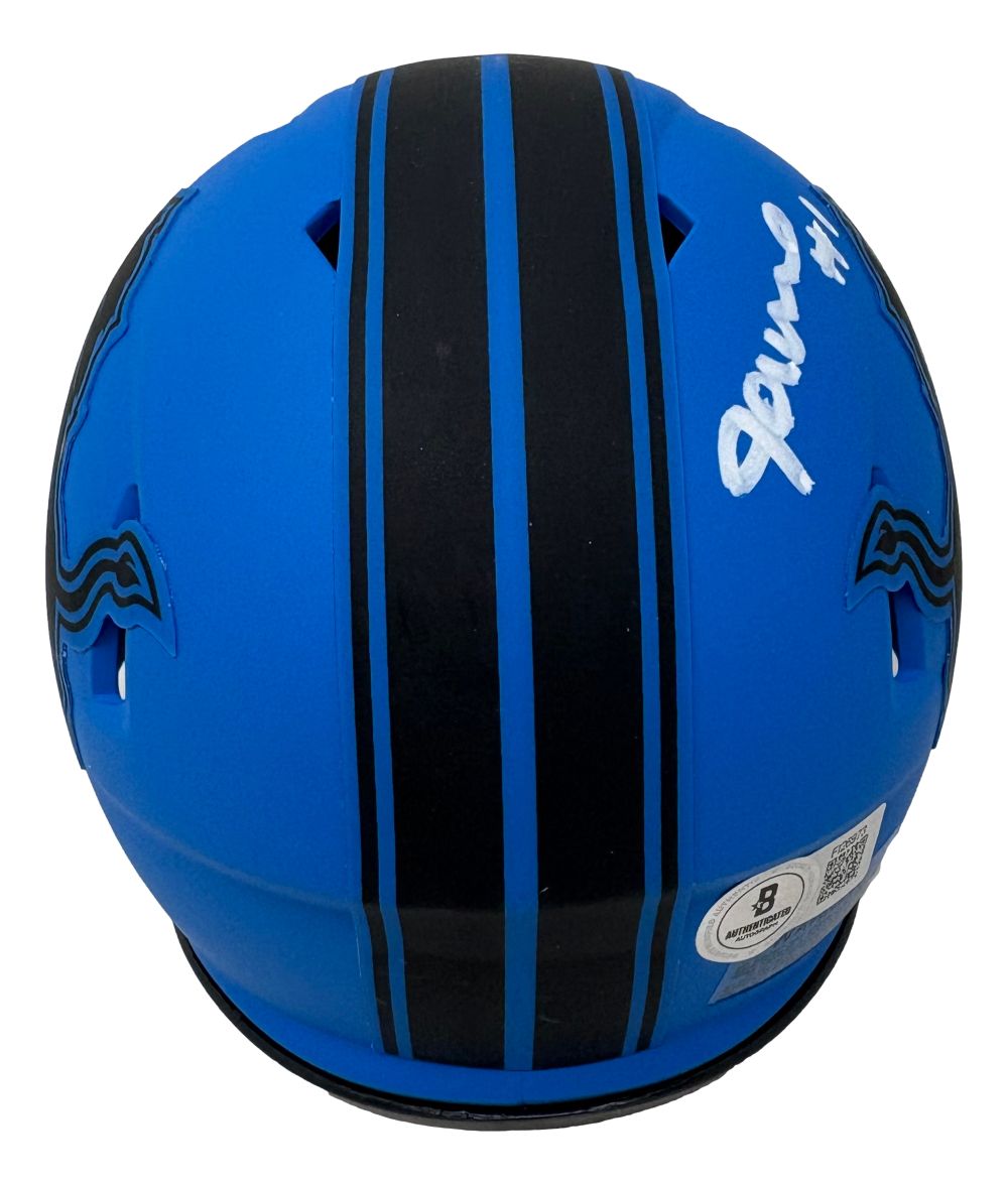 Jameson Williams Signed Detroit Lions Rave Mini Speed Helmet BAS ITP