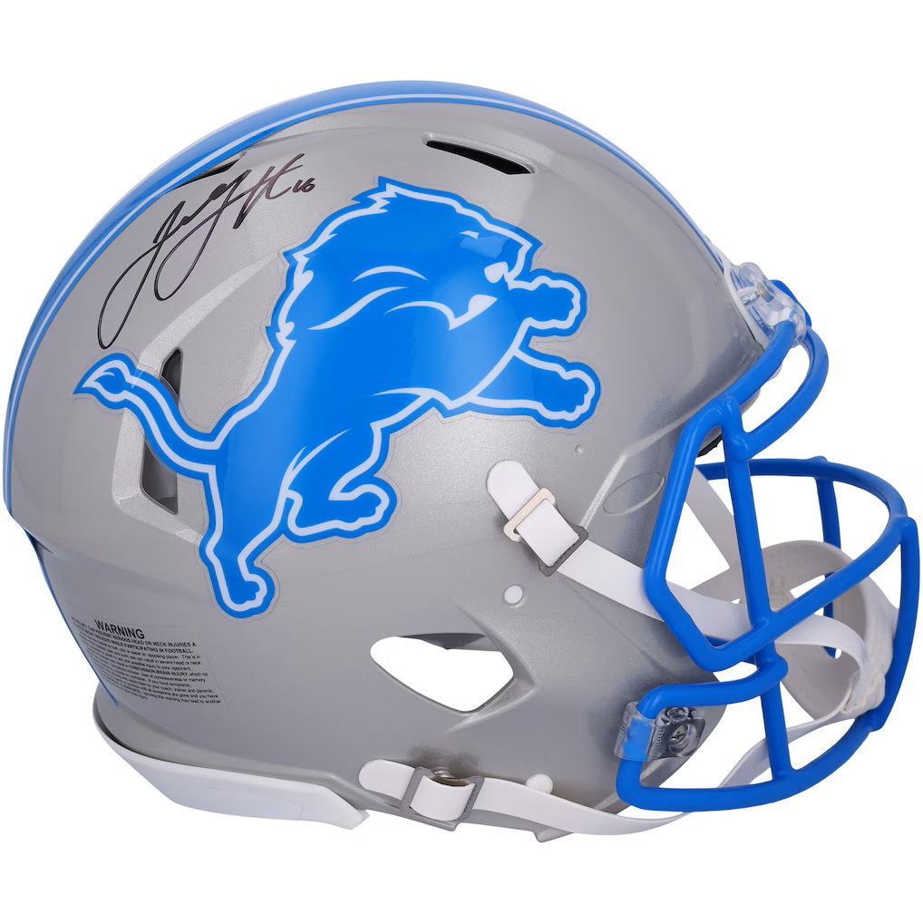 Jared Goff Signed Detroit Lions Full Size Speed Authentic Helmet Fanatics