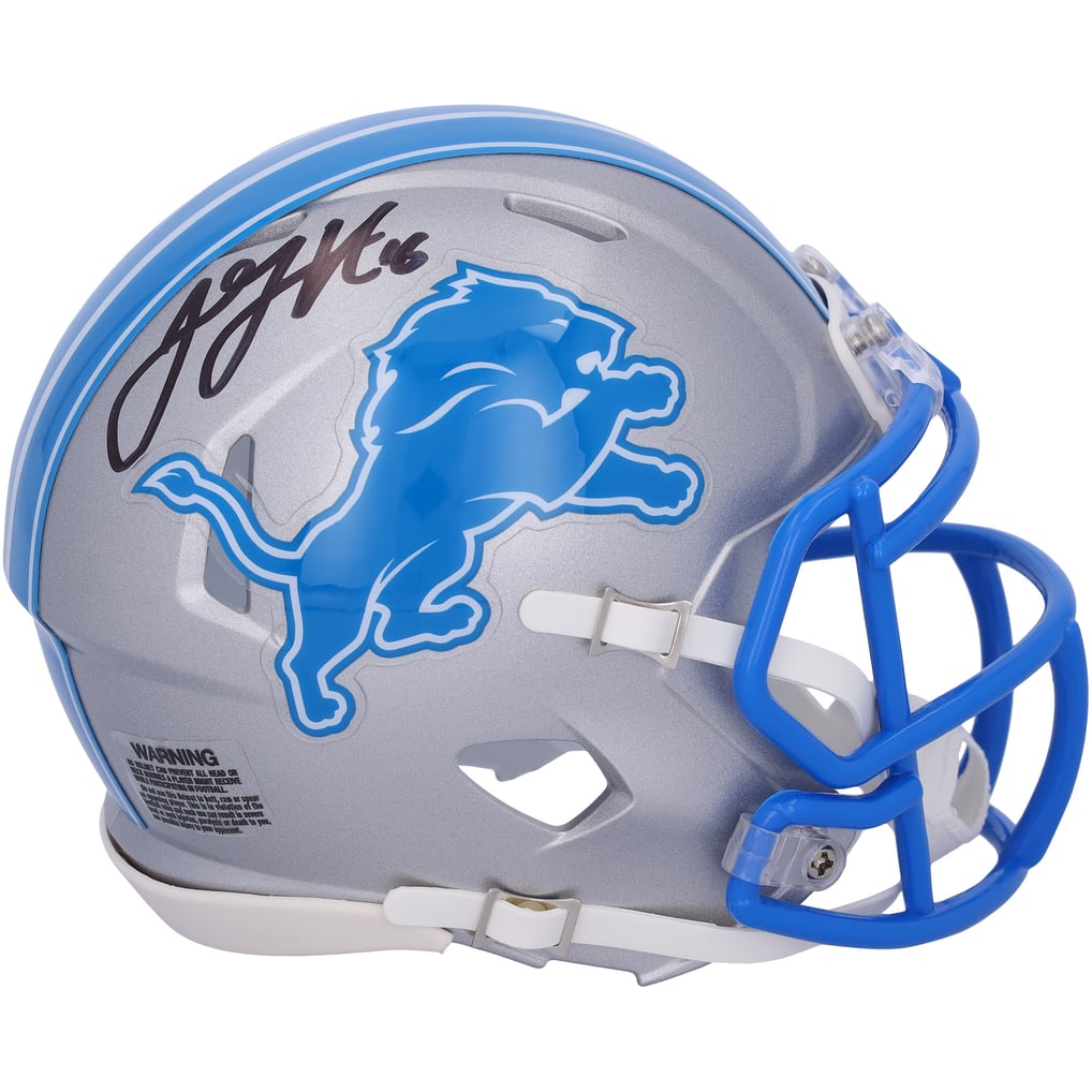 Jared Goff Autographed Detroit Lions Speed Mini Helmet Fanatics