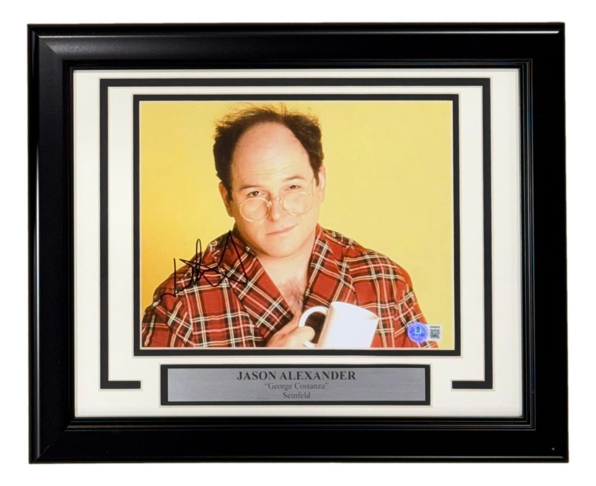 Jason Alexander Signed Framed 8x10 Seinfeld George Costanza Photo BAS