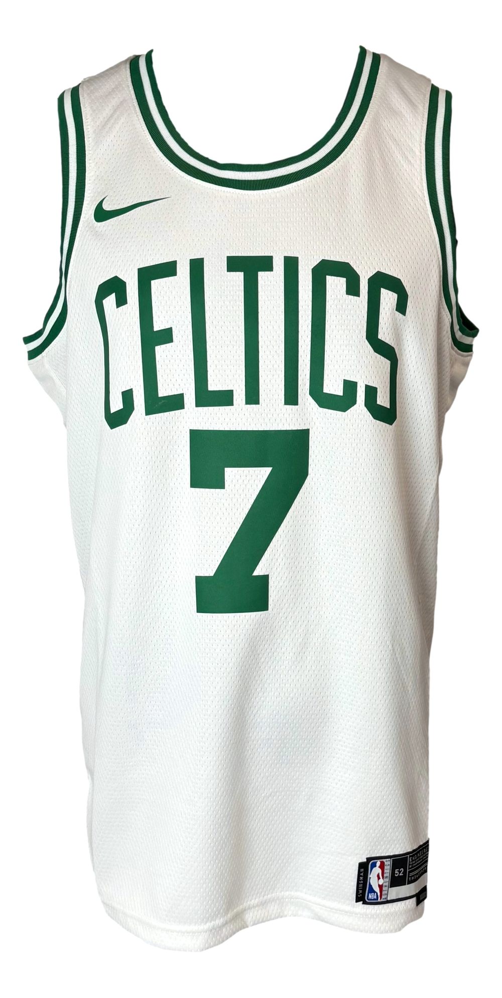 Jaylen Brown Signed Boston Celtics White Nike Swingman Jersey BAS