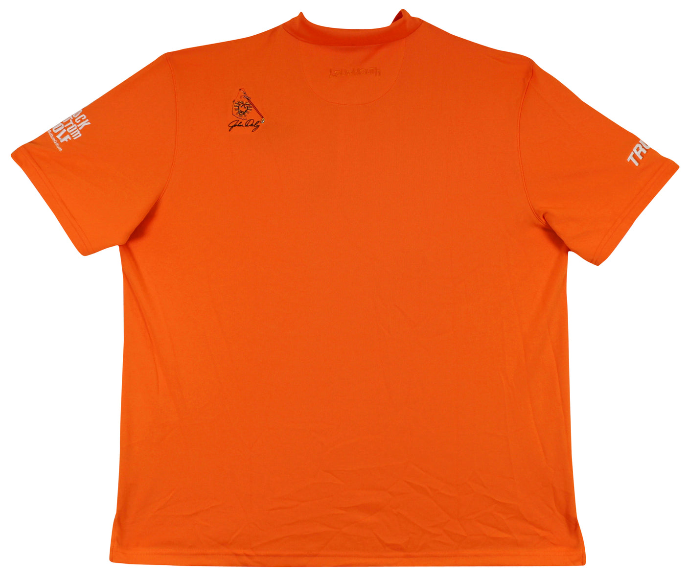 John Daly Authentic Signed Match Worn Orange Loudmouth Polo Shirt BAS #BK84780