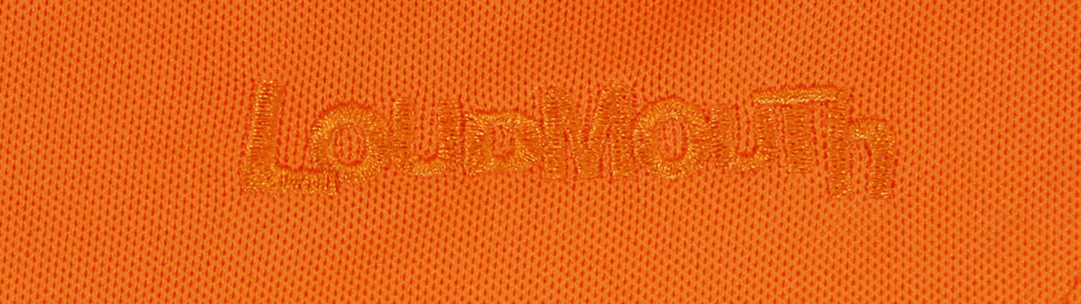 John Daly Authentic Signed Match Worn Orange Loudmouth Polo Shirt BAS #BK84780