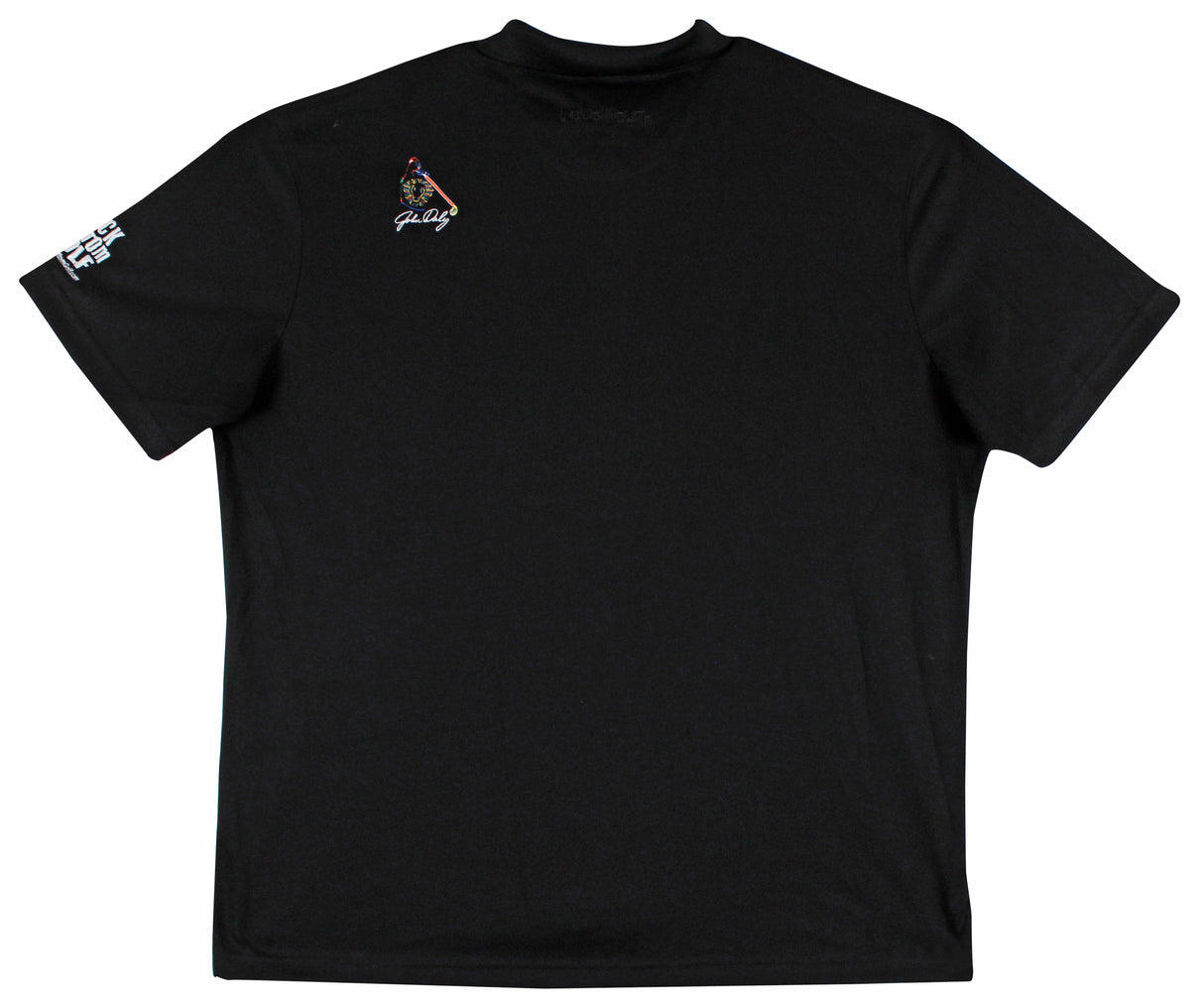 John Daly Authentic Signed Match Worn Black Loudmouth Polo Shirt BAS #BK84771