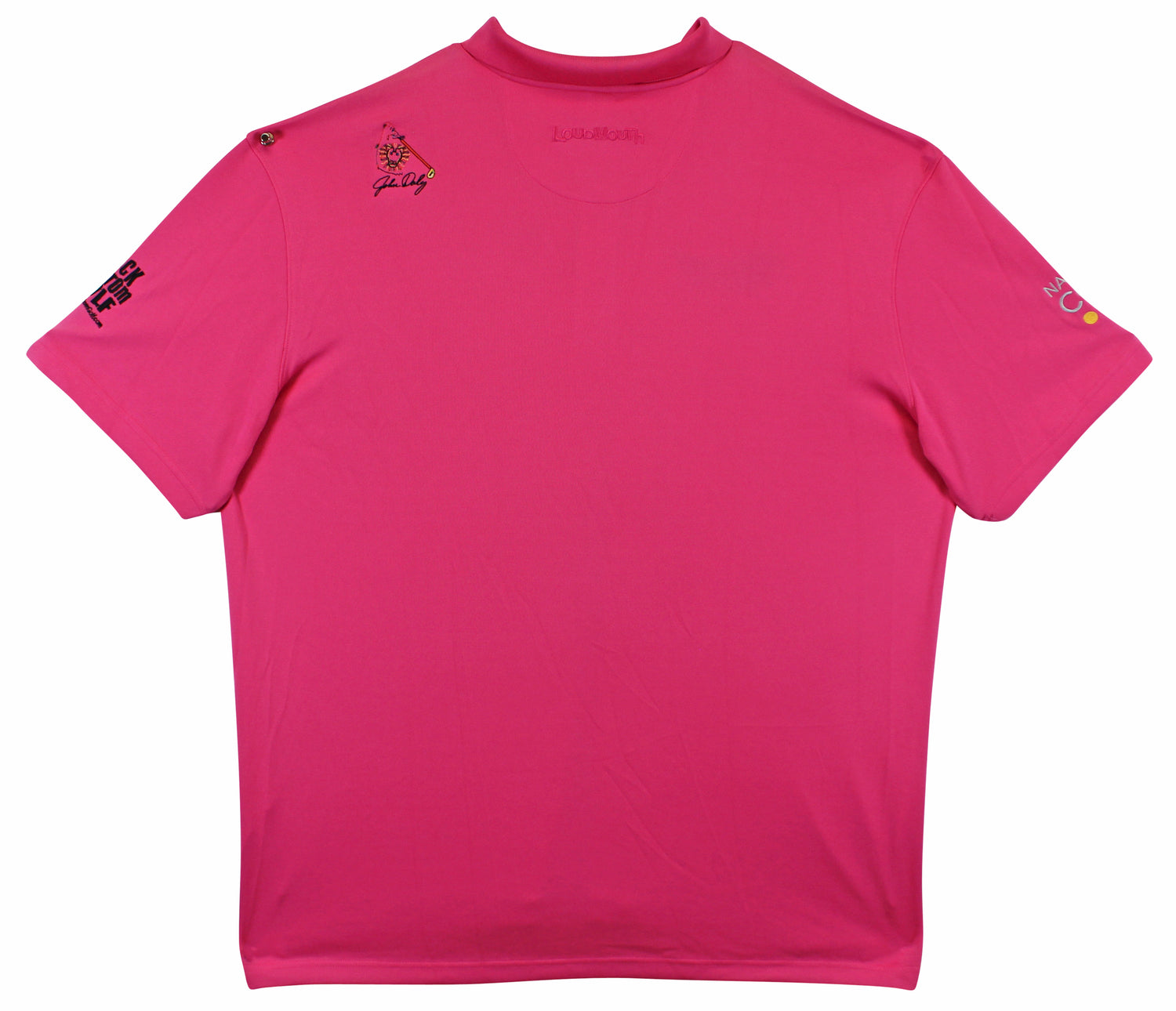 John Daly Authentic Signed Match Worn Pink Loudmouth Polo Shirt BAS #BK84763
