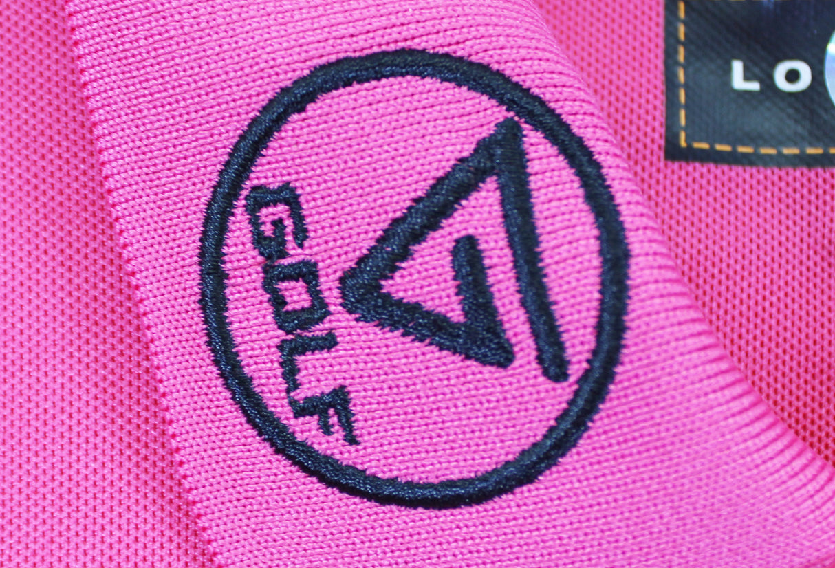 John Daly Authentic Signed Match Worn Pink Loudmouth Polo Shirt BAS #BK84762