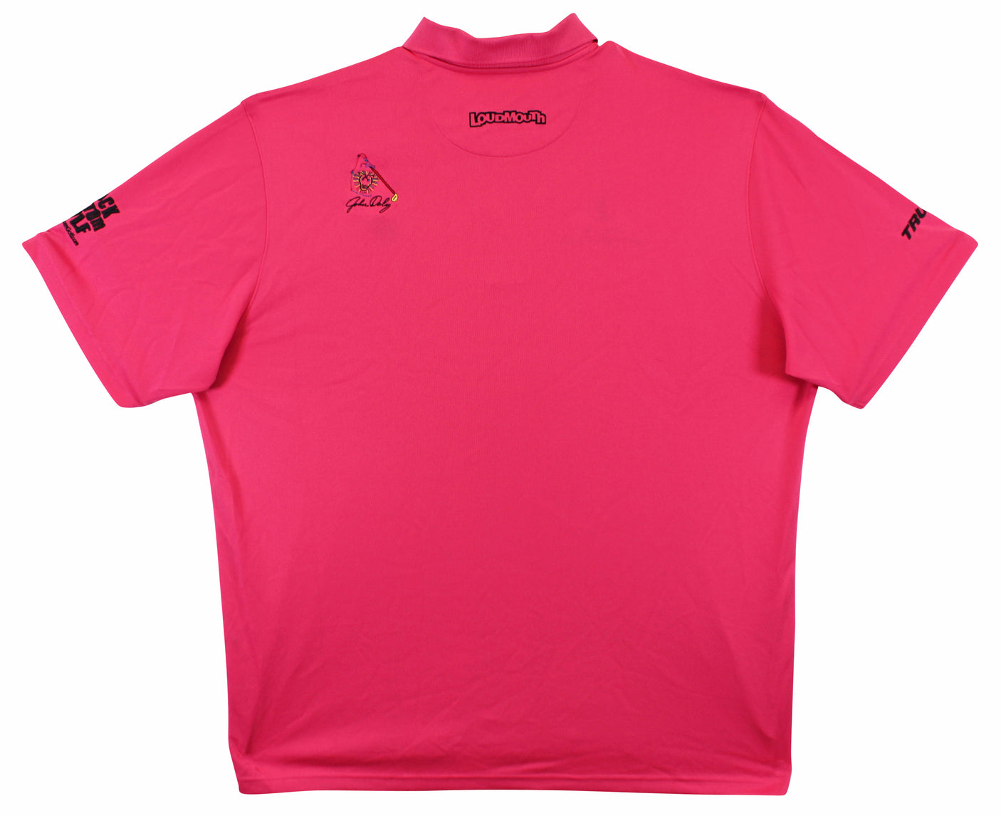 John Daly Authentic Signed Match Worn Pink Loudmouth Polo Shirt BAS #BK84762