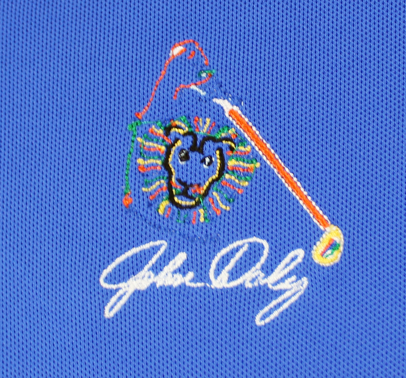 John Daly Authentic Signed Match Worn Blue Loudmouth Polo Shirt BAS #BK84735