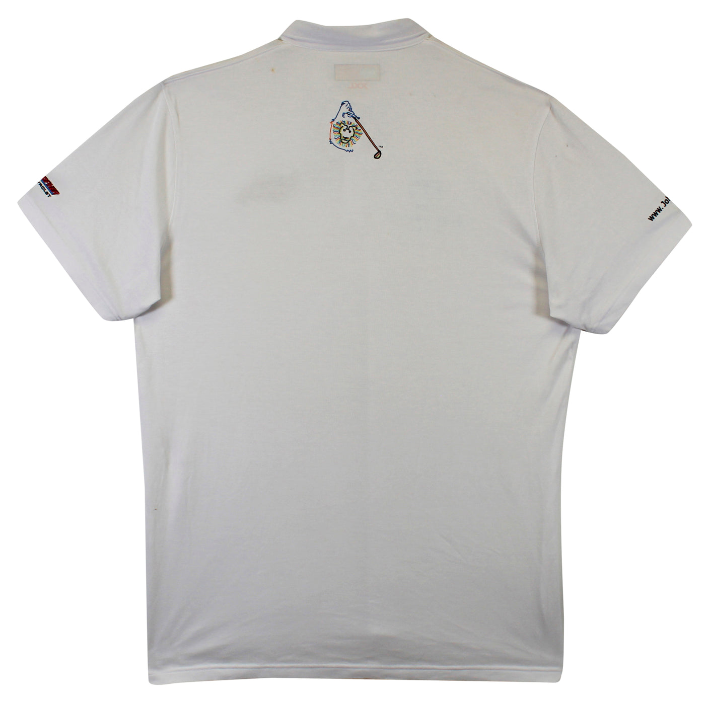 John Daly Authentic Signed Match Worn White Loudmouth Polo Shirt BAS #BK84741