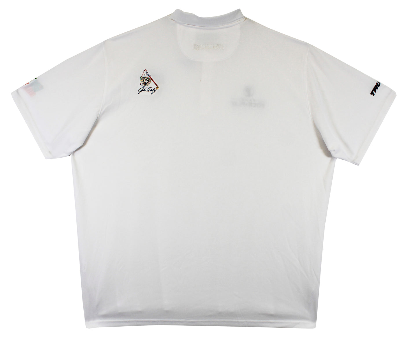 John Daly Authentic Signed Match Worn White Polo Shirt BAS #BK84746
