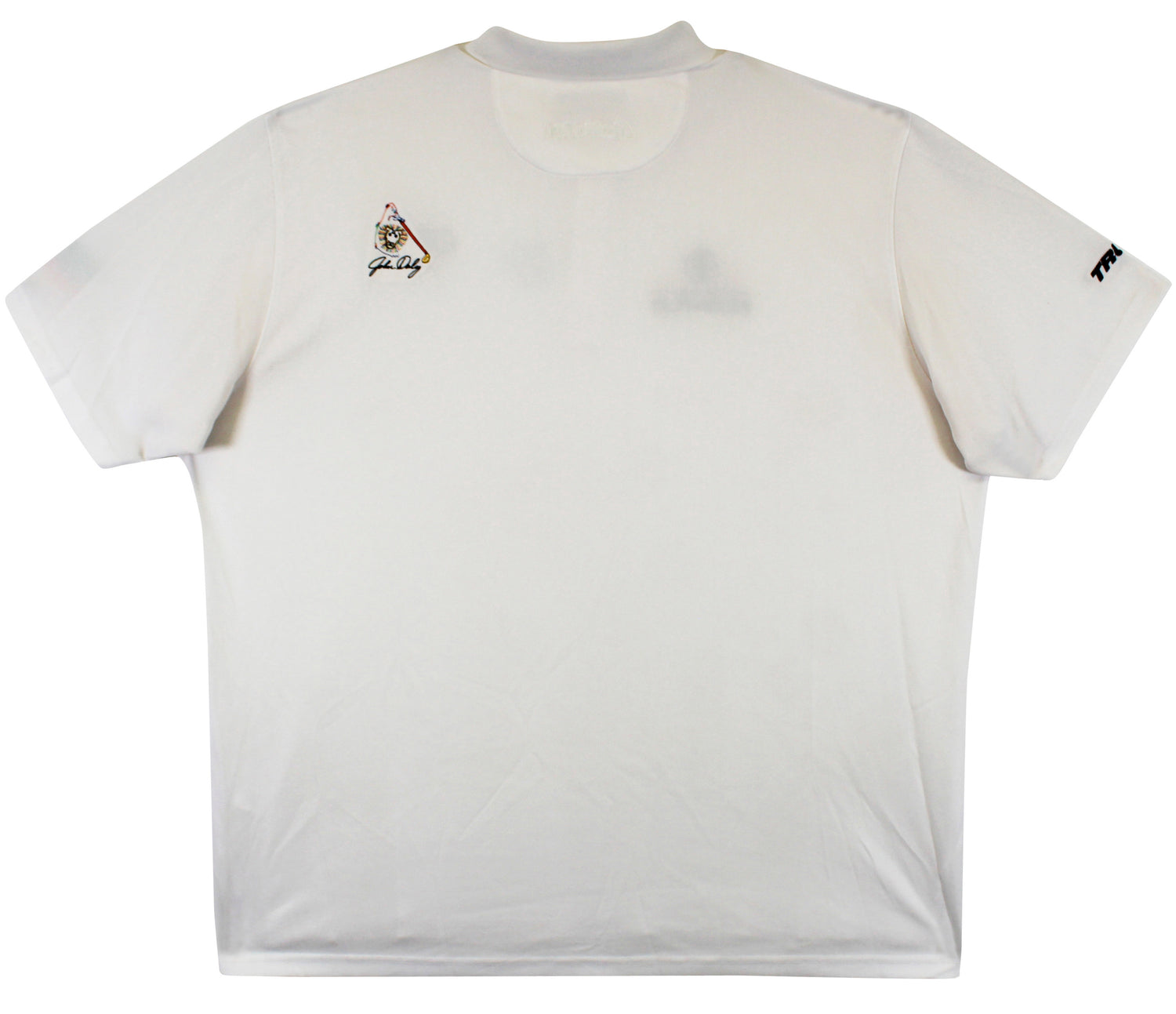 John Daly Authentic Signed Match Worn White Loudmouth Polo Shirt BAS #BK84744