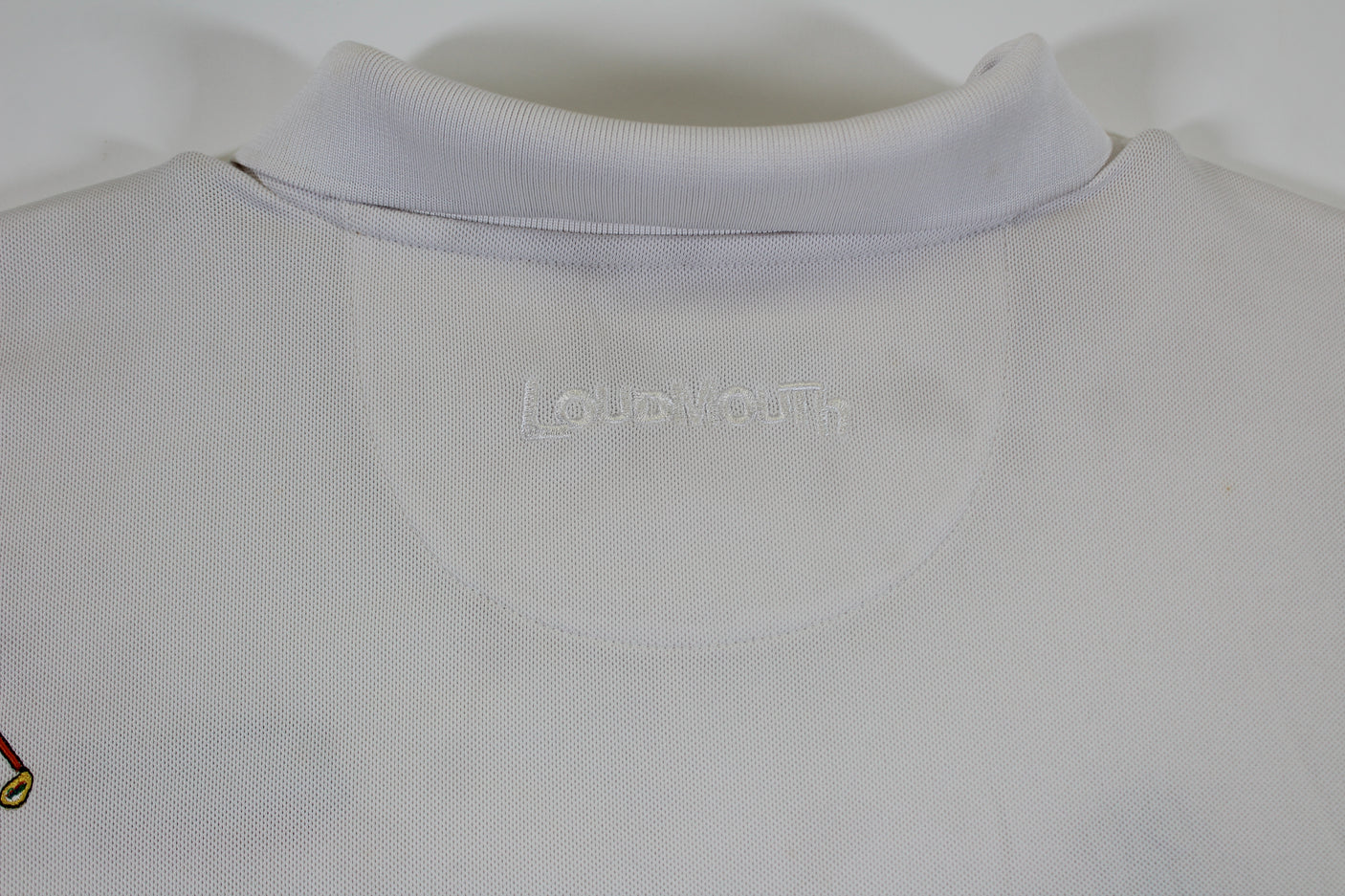 John Daly Authentic Signed Match Worn White Loudmouth Polo Shirt BAS #BK84747