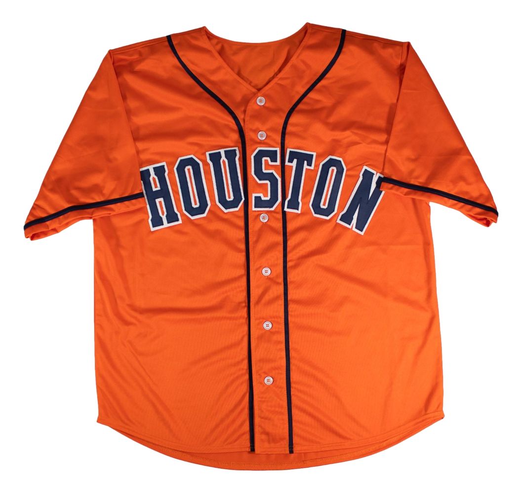 Jeremy Pena Houston Signed Orange Baseball Jersey BAS