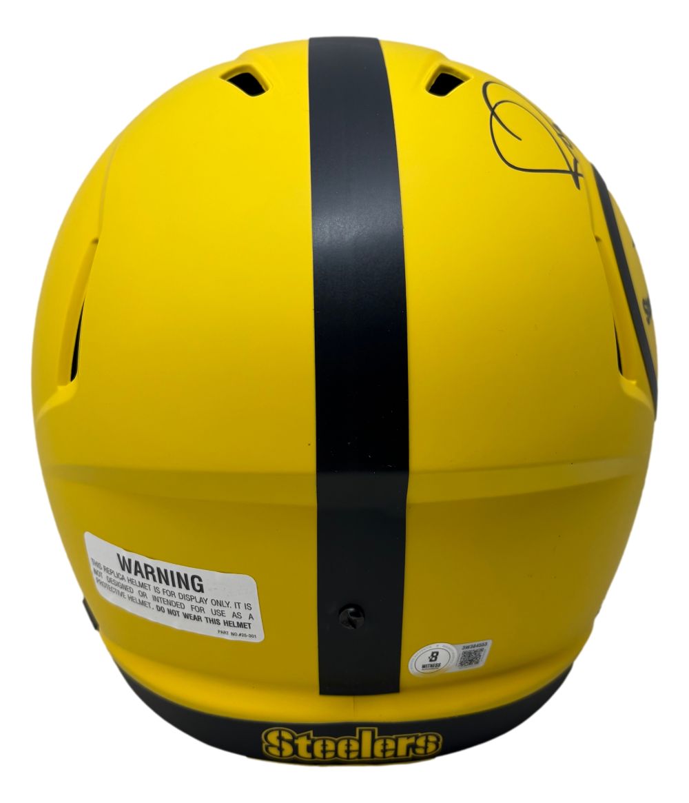 Jerome Bettis Signed Pittsburgh Steelers Full Size Rave Replica Speed Helmet BAS