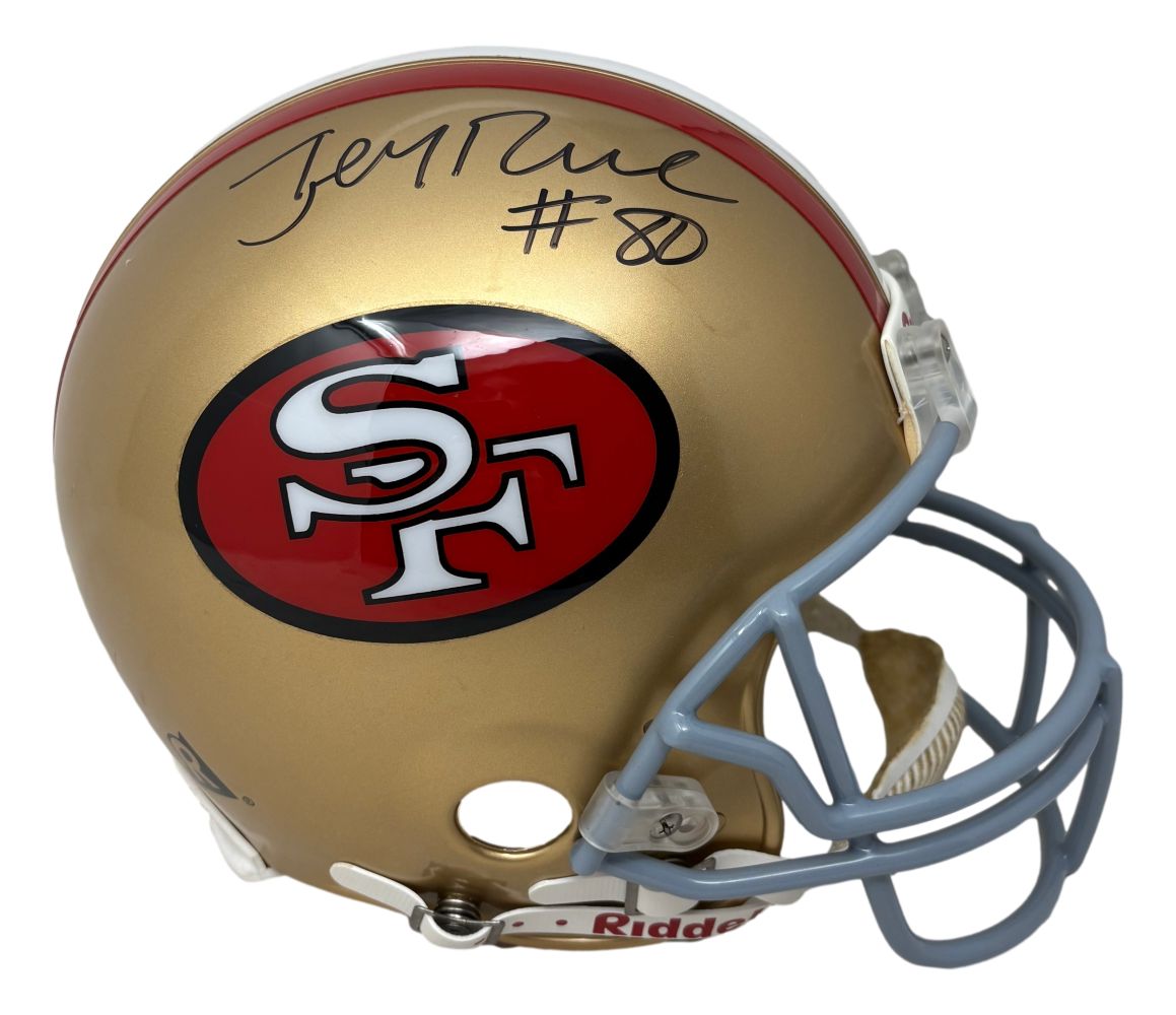 Jerry Rice Signed San Francisco 49ers Full Size Authentic Helmet JSA Hologram