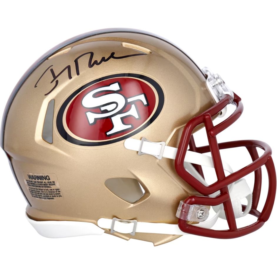 Jerry Rice Signed San Francisco 49ers T/B Mini Speed Helmet Fanatics