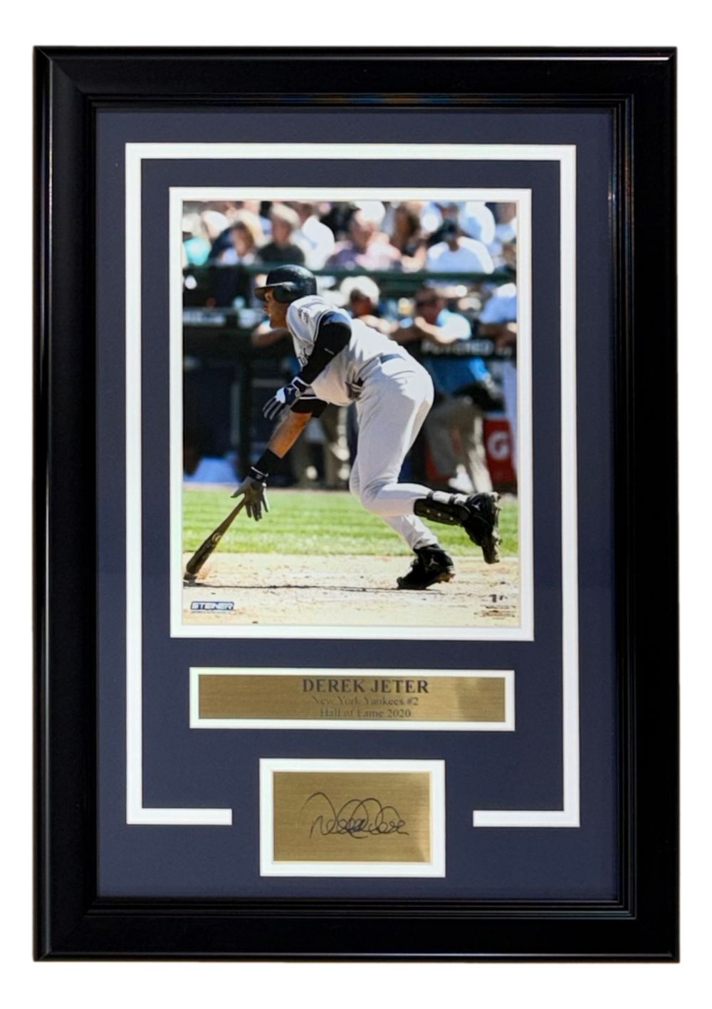 Derek Jeter Framed 8x10 New York Yankees Photo w/ Laser Engraved Signature