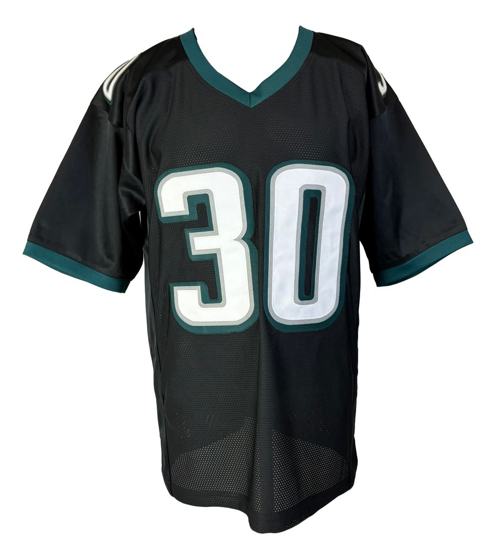 Jihaad Campbell Philadelphia Signed Black Football Jersey BAS