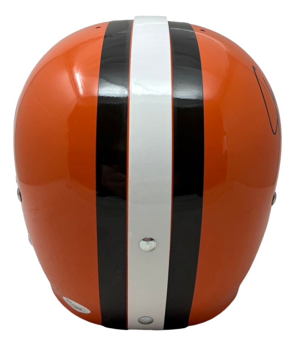 Jim Brown Signed Cleveland Browns FS RK Suspension Authentic Helmet HOF 71 BAS