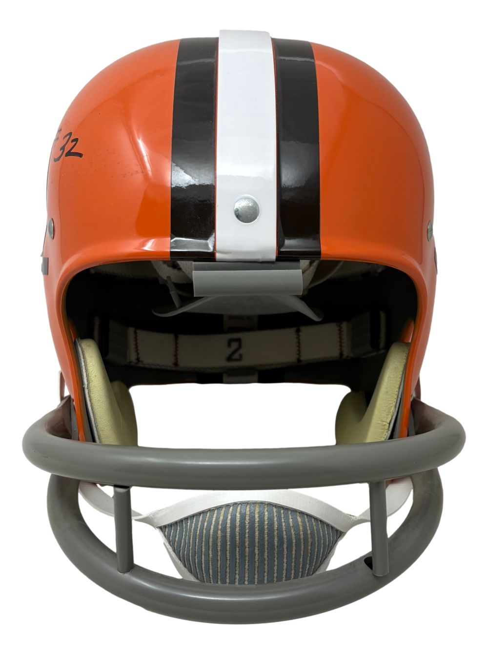 Jim Brown Signed Cleveland Browns FS RK Suspension Authentic Helmet HOF 71 BAS