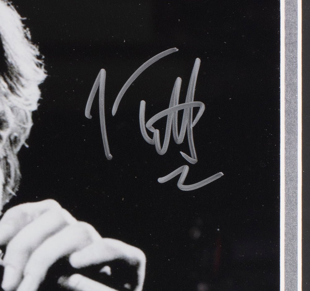 Joe Elliott Signed Framed 11x14 Black And White Def Leppard Photo JSA ITP - Sports Integrity