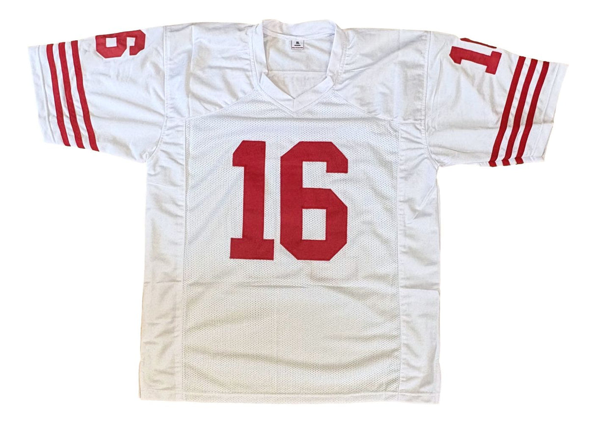 Joe Montana San Francisco Signed White Football Jersey BAS