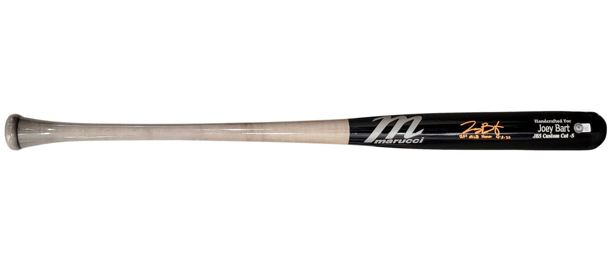 Joey Bart Giants Pirates Signed Marucci Players Model Bat 1st MLB Homer BAS