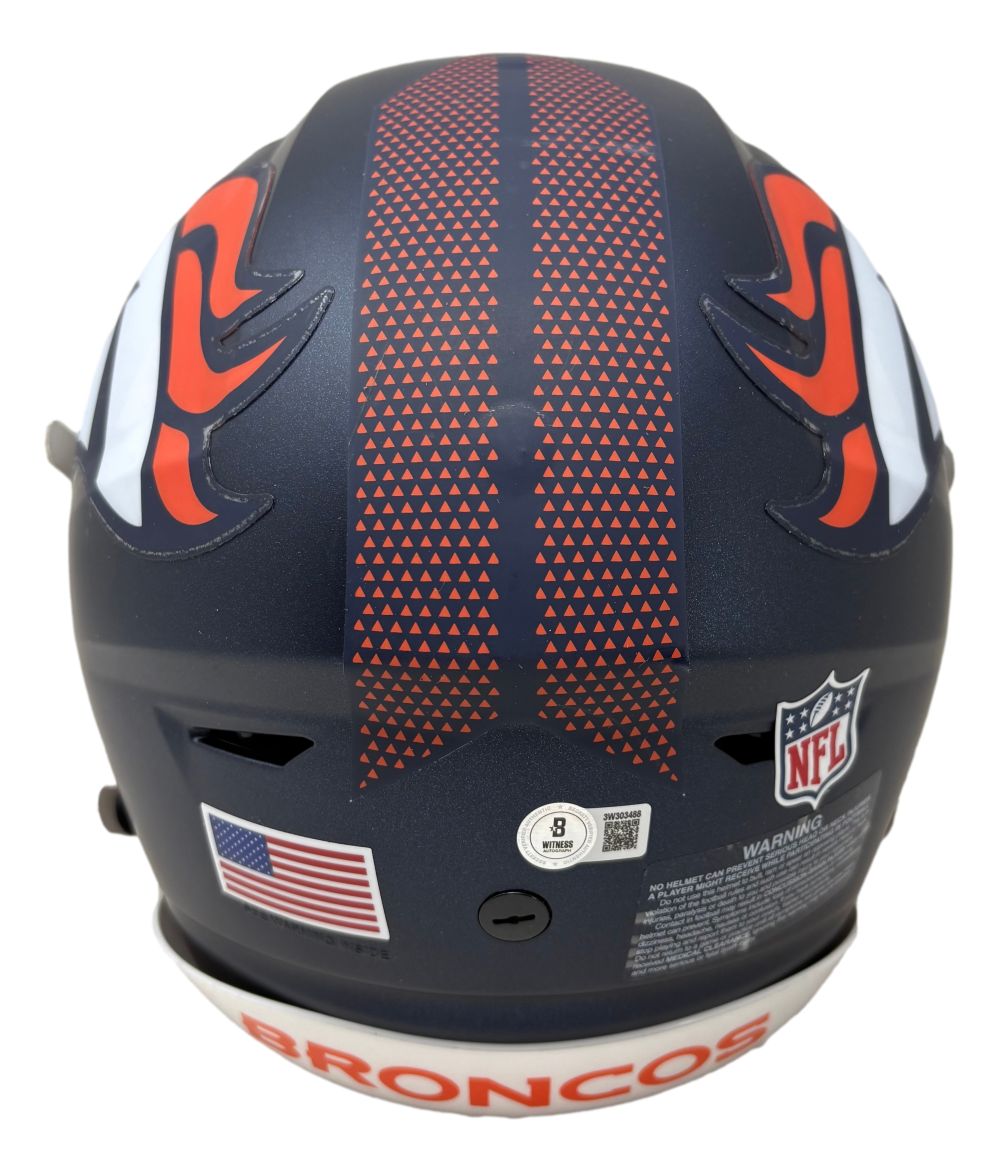 John Elway Signed Denver Broncos Full Size Authentic SpeedFlex Helmet BAS