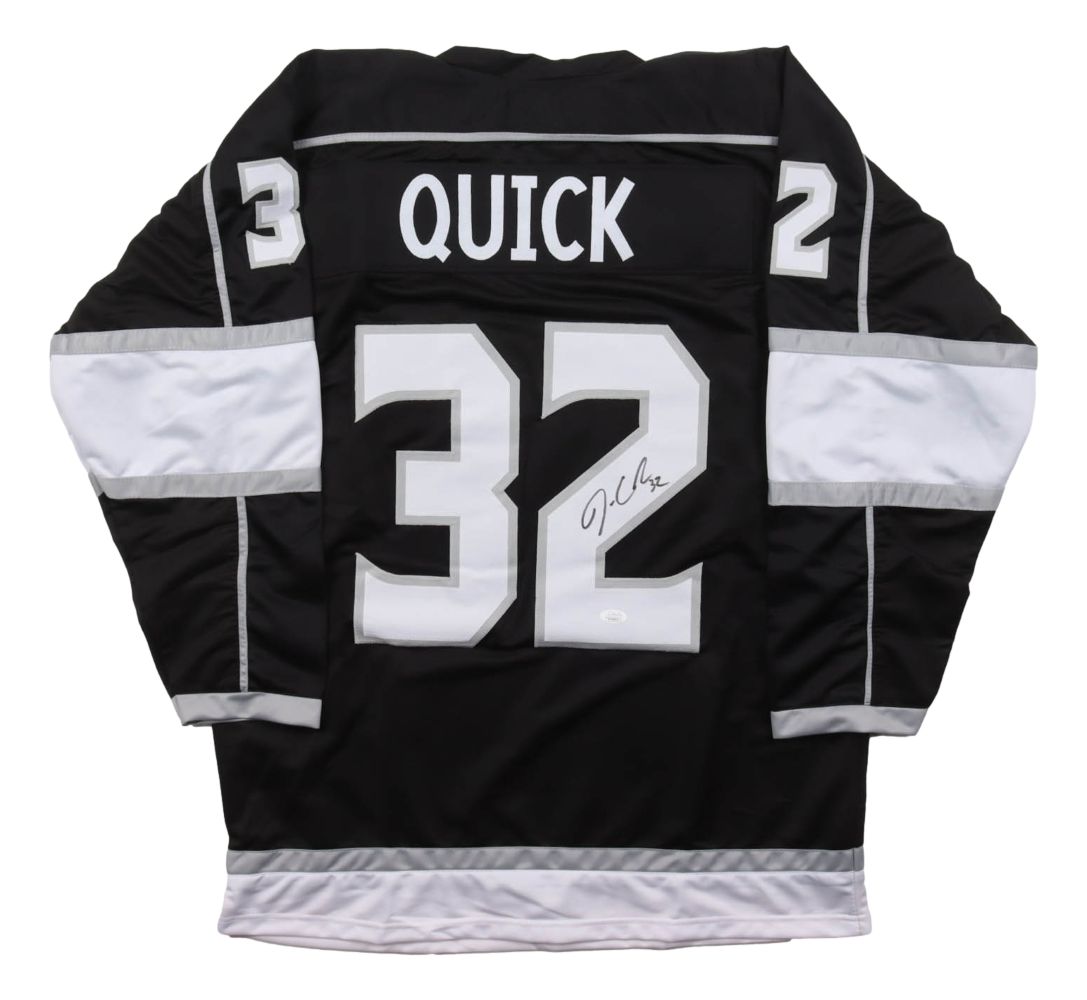 Jonathan Quick Los Angeles Signed Black Hockey Jersey JSA