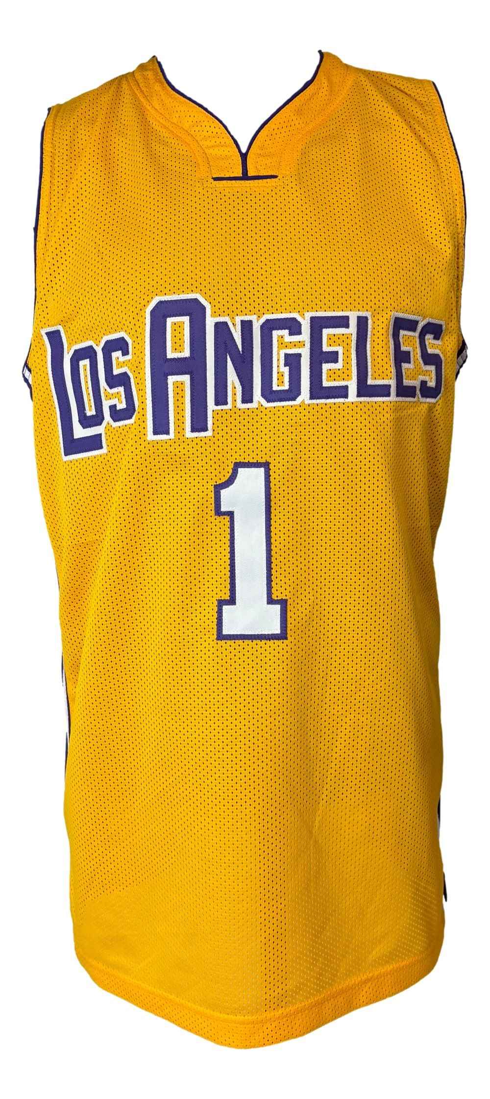 Jordan Farmar Los Angeles Signed Yellow Basketball Jersey UDA Hologram