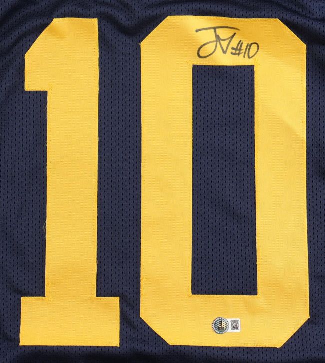Jordan Love Green Bay Signed Alternate Navy Football Jersey BAS ITP