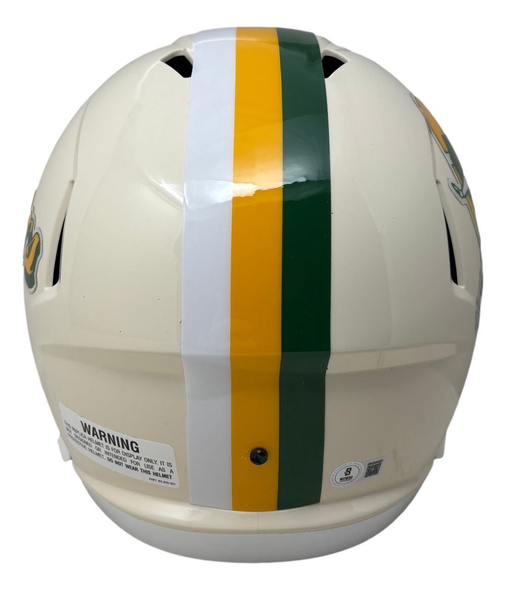 Jordan Love Signed Green Bay Packers Full Size RETRO Speed Replica Helmet BAS