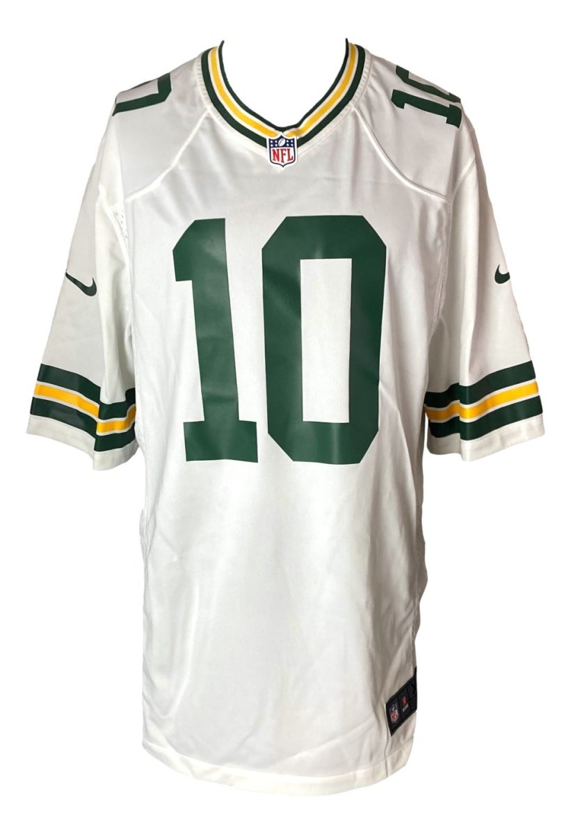 Jordan Love Signed Green Bay Packers White Nike Game Replica Jersey BAS ITP - Sports Integrity