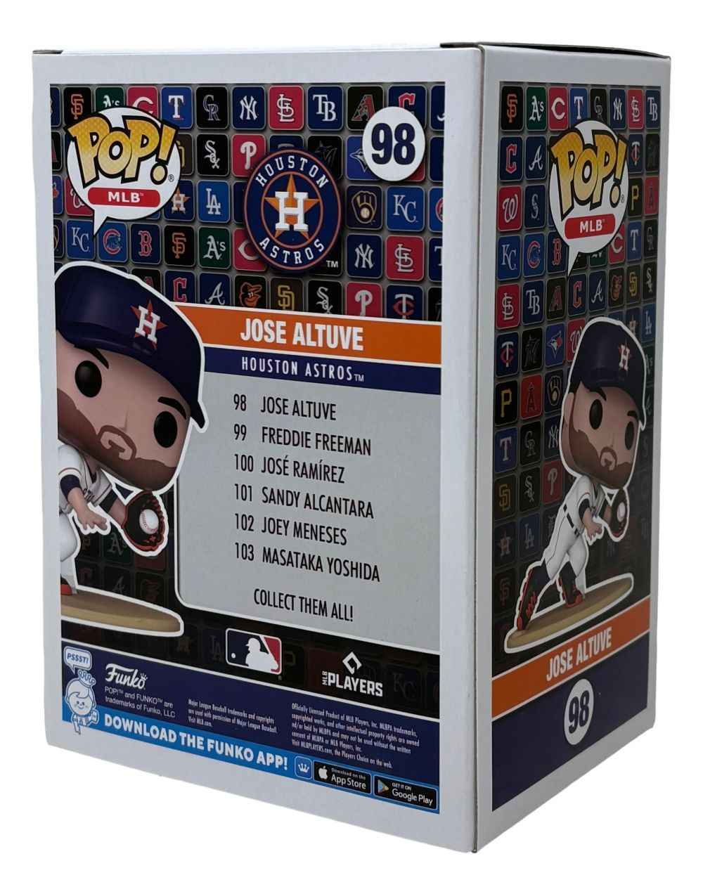 Jose Altuve Signed Houston Astros Funko Pop #98 BAS