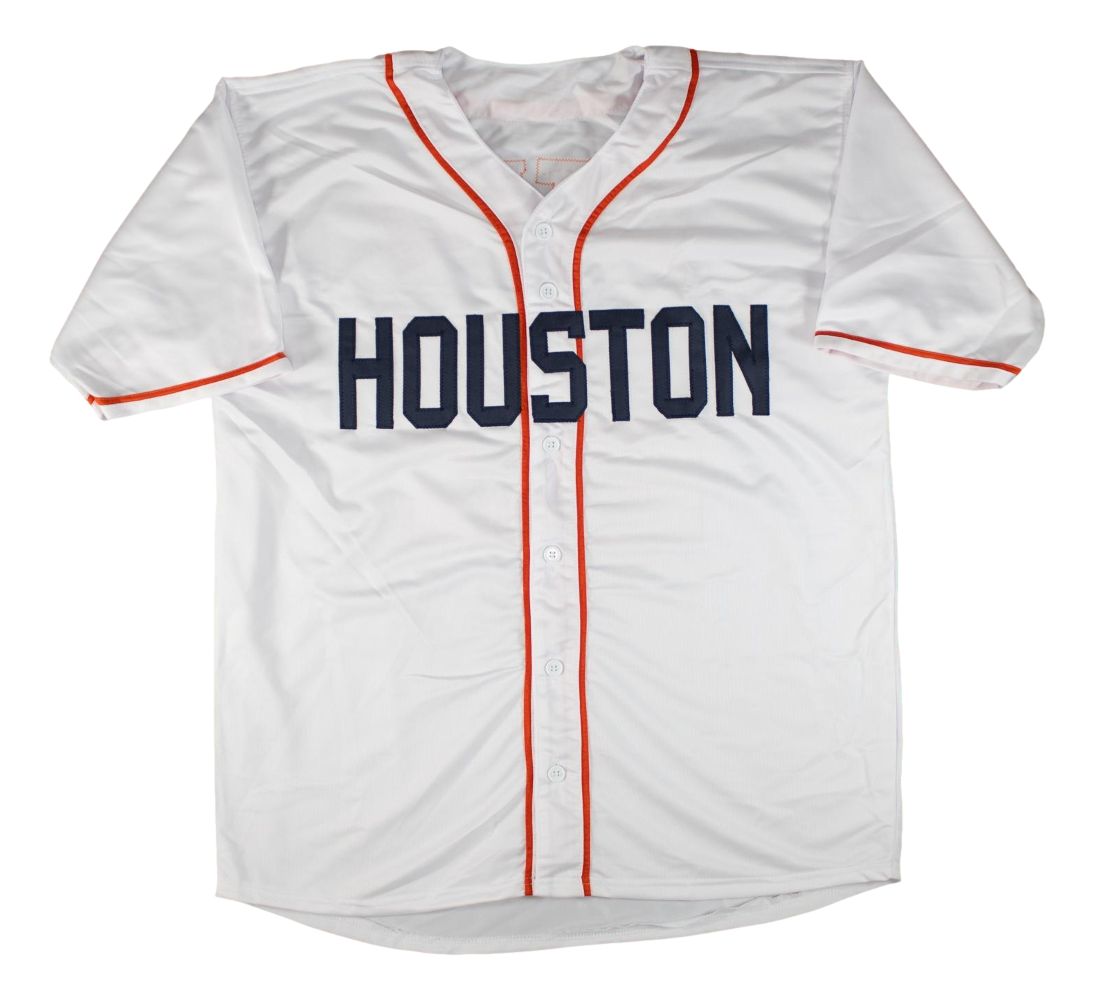 Jose Altuve Houston Signed White Baseball Jersey 17 AL MVP GTSM