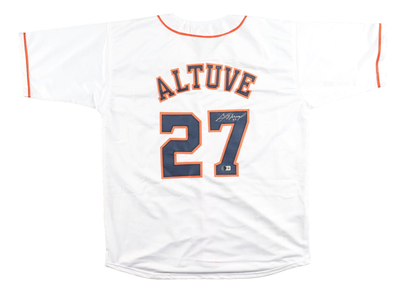 Jose Altuve Houston Signed White Baseball Jersey BAS