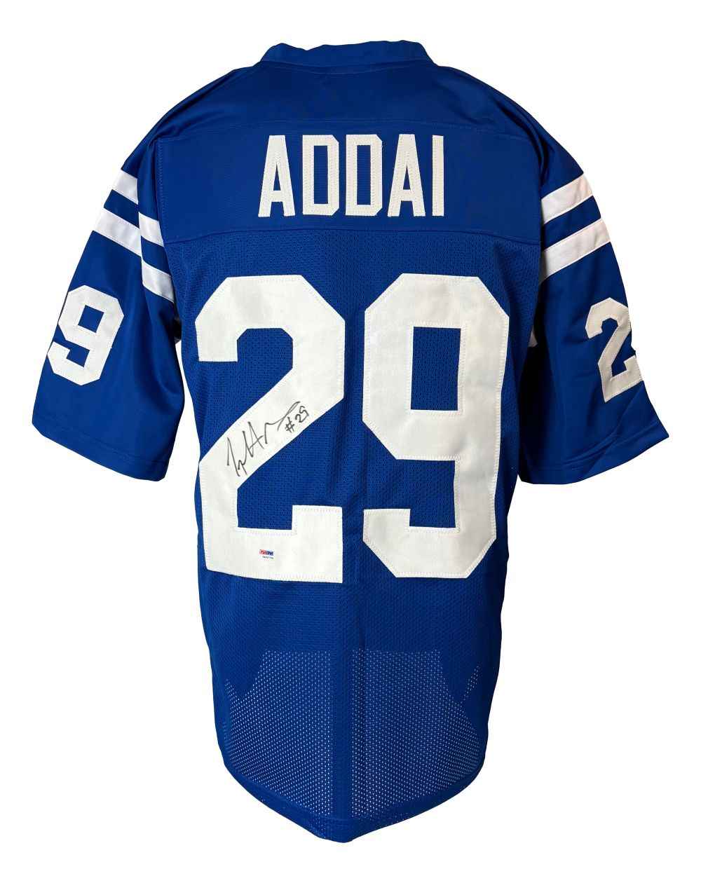 Joseph Addai Indianapolis Signed Blue Football Jersey PSA/DNA Hologram