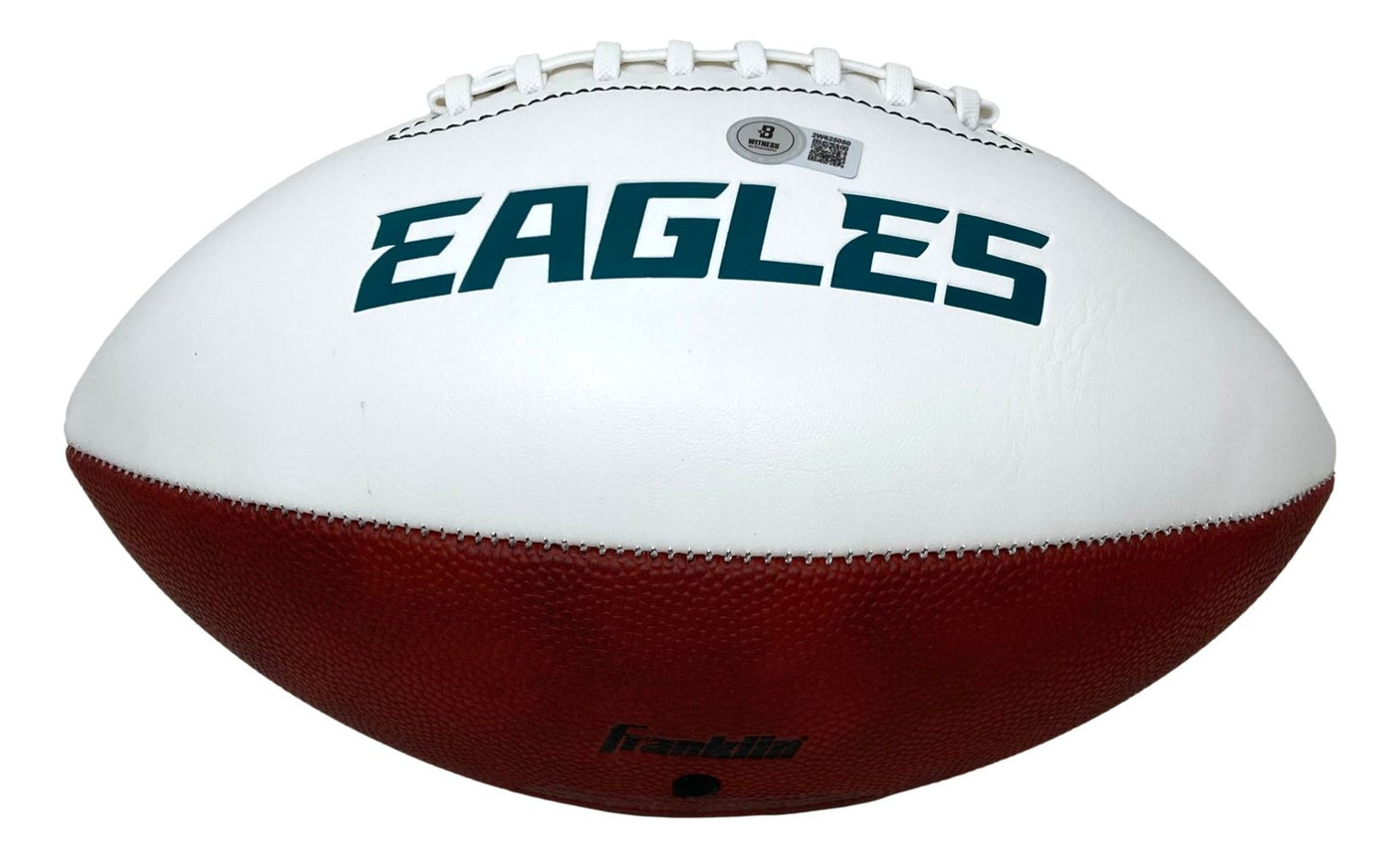 Josh Sweat Signed Philadelphia Eagles Logo Football SB LIX Champs Inscript BAS