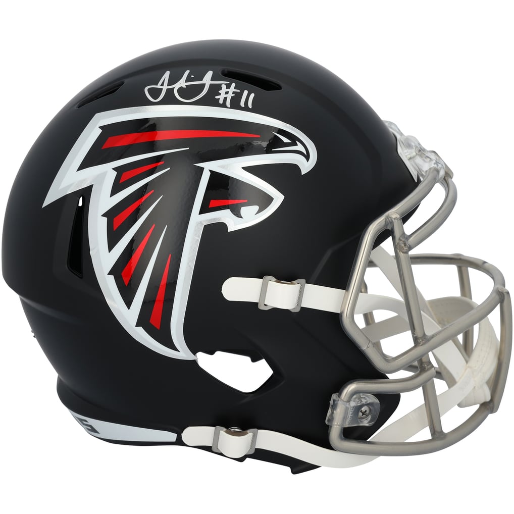 Julio Jones Autographed Atlanta Falcons Riddell Speed Full Size Helmet Fanatics