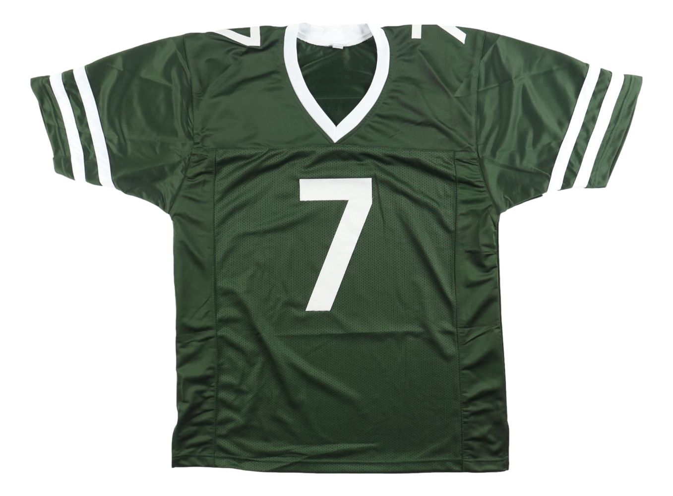 Justin Fields New York Signed Green Football Jersey BAS
