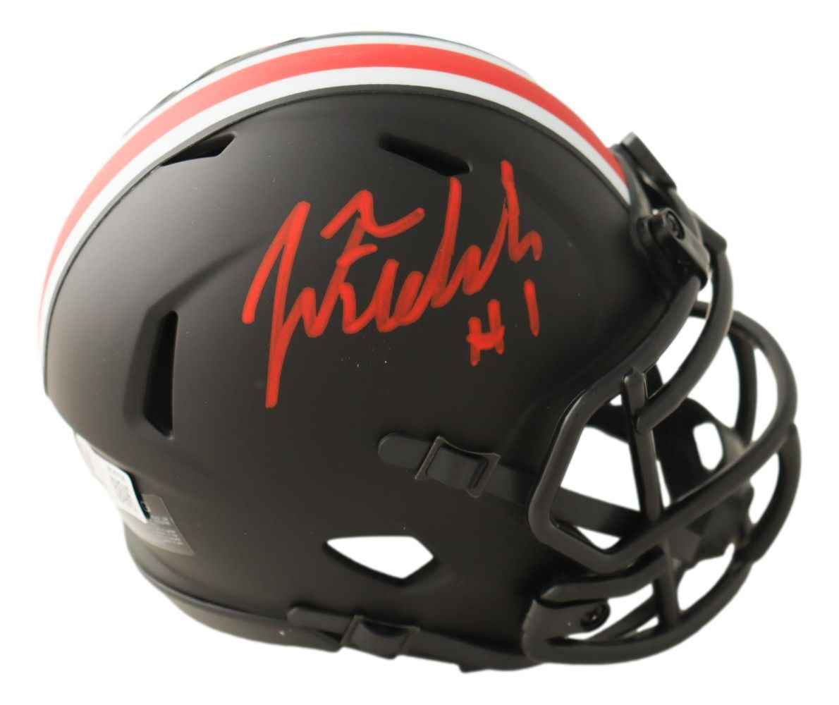 Justin Fields Signed Ohio State Eclipse Mini Speed Helmet BAS