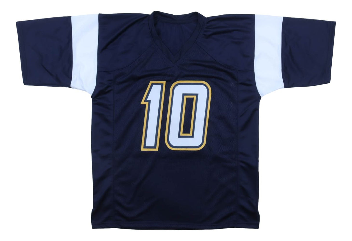 Justin Herbert Los Angeles Signed Navy Football Jersey 2020 NFL OROY BAS