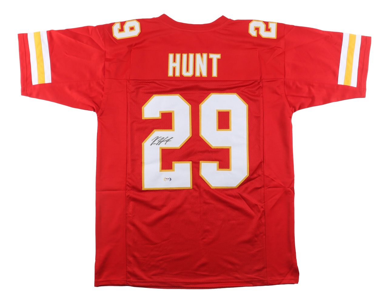 Kareem Hunt Kansas City Signed Red Football Jersey PSA/DNA