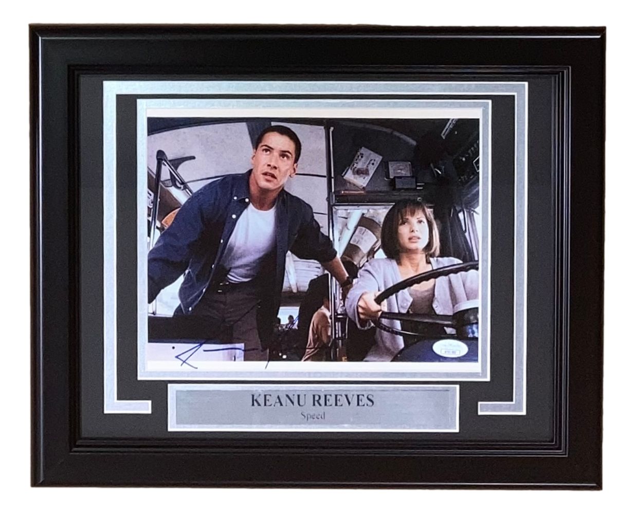 Keanu Reeves Signed Framed 8x10 Speed Photo JSA