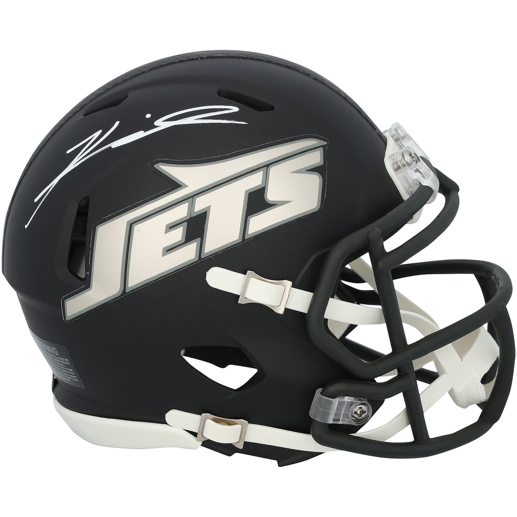Kenyon Sadiq New York Jets Autographed Black Rivalries Speed Mini Helmet Fanatics