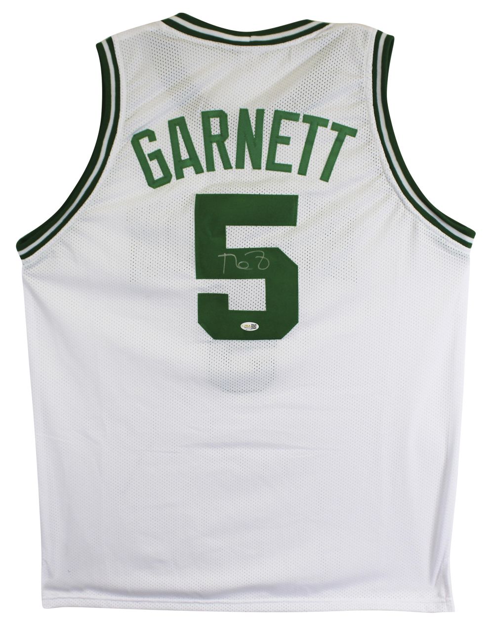 Kevin Garnett Boston Signed White Basketball Jersey JSA QR