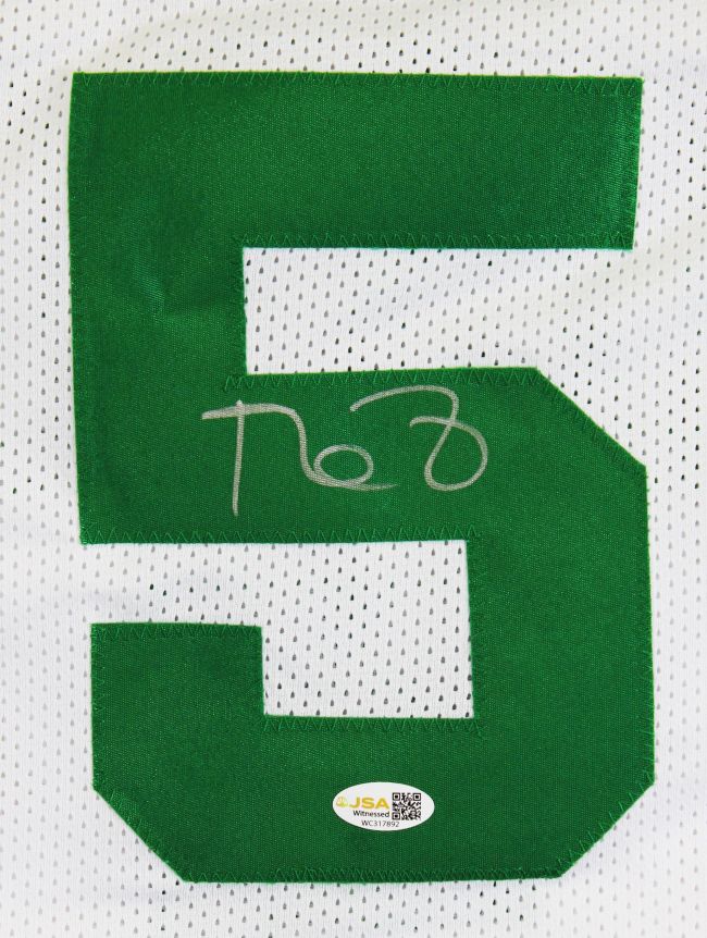 Kevin Garnett Boston Signed White Basketball Jersey JSA QR