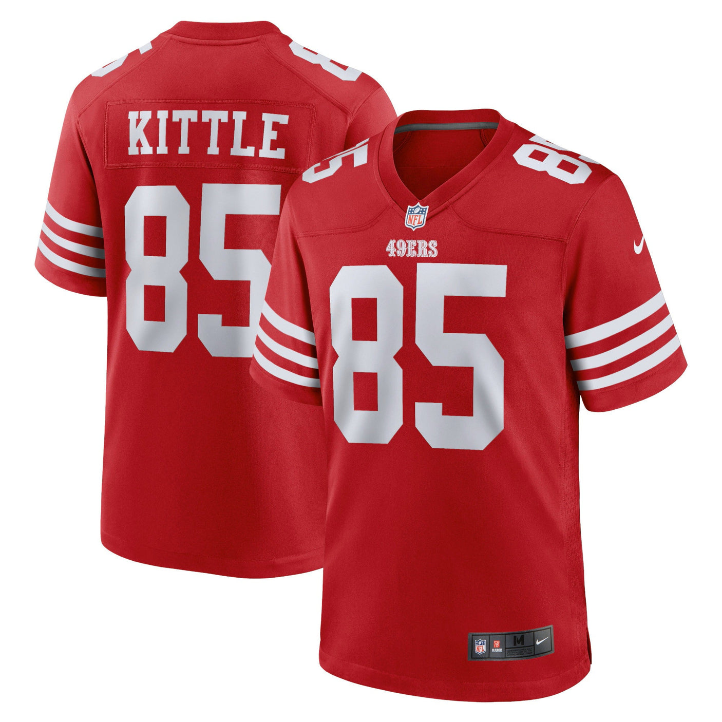 George Kittle San Francisco 49ers Red Nike Game Jersey