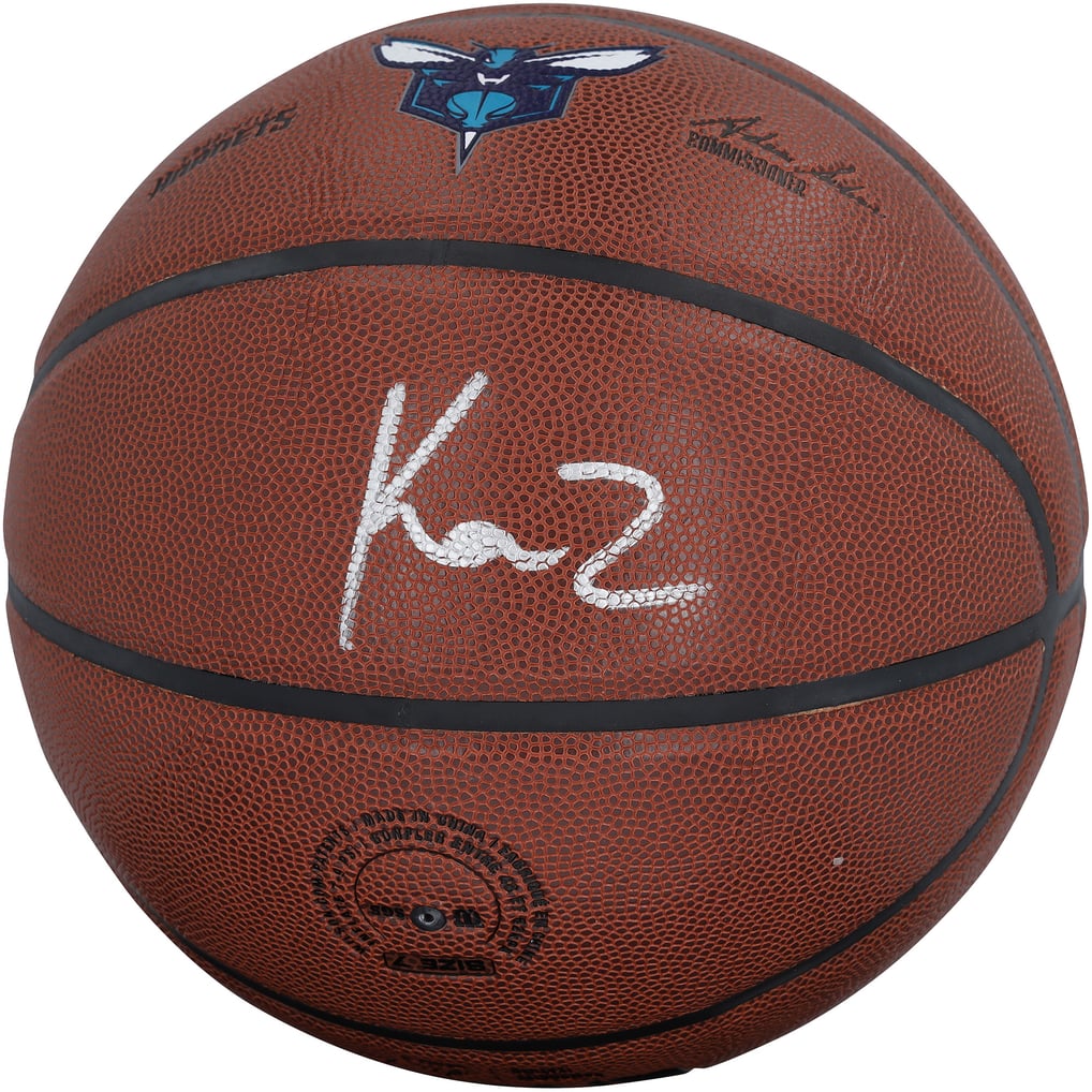 Kon Knueppel Autographed Charlotte Hornets Logo Wilson Team Alliance NBA Basketball Fanatics